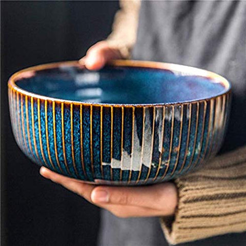 CSYY blue decorative bowl suitable for salads, soups, and desserts
