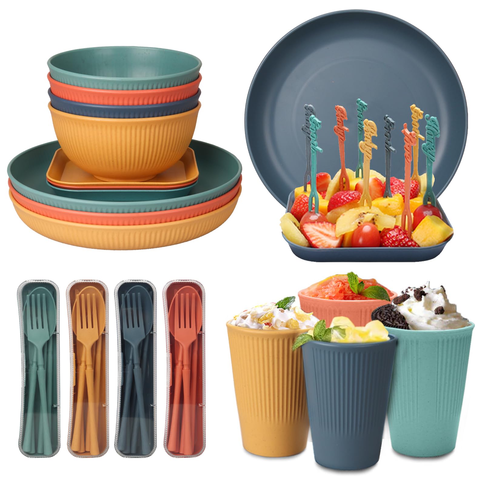 CSYY stackable dinnerware design helps save cabinet space in small kitchens.
