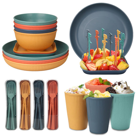 CSYY stackable dinnerware design helps save cabinet space in small kitchens.