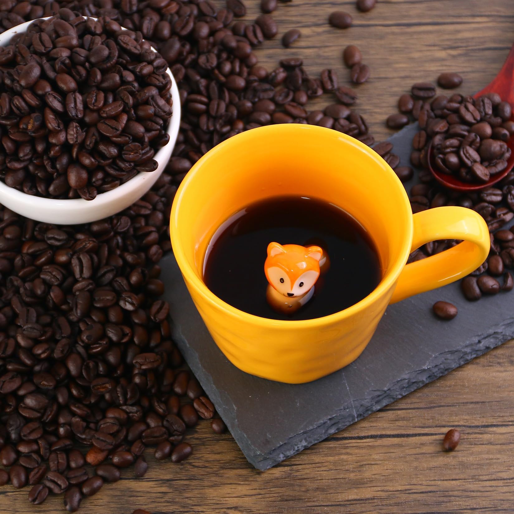 Cteaffee cute-ceramic-mug offers a charming mug with a hidden fox surprise.
