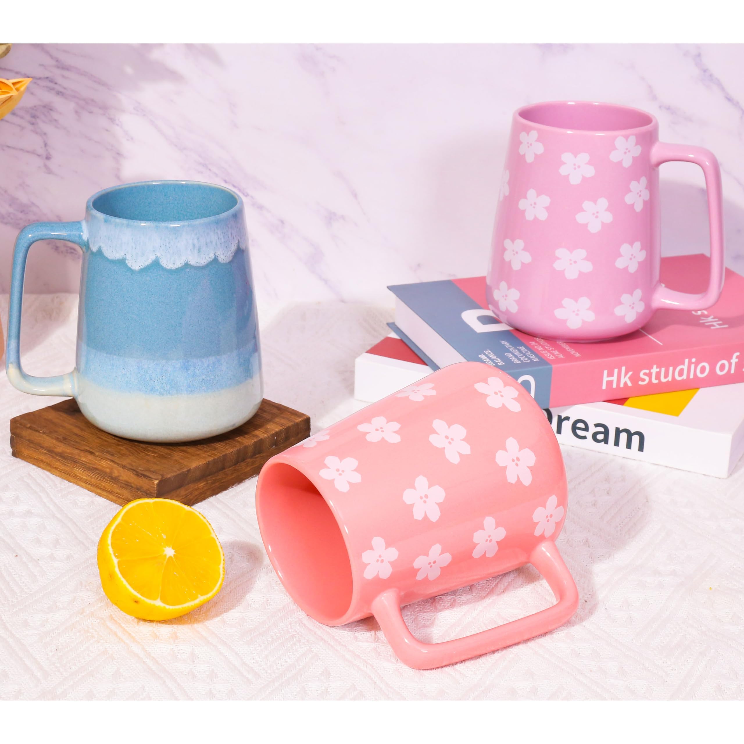 Cteaffee pink mug dishwasher safe icon for easy cleaning