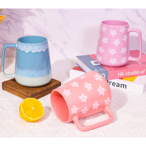 Cteaffee pink mug dishwasher safe icon for easy cleaning