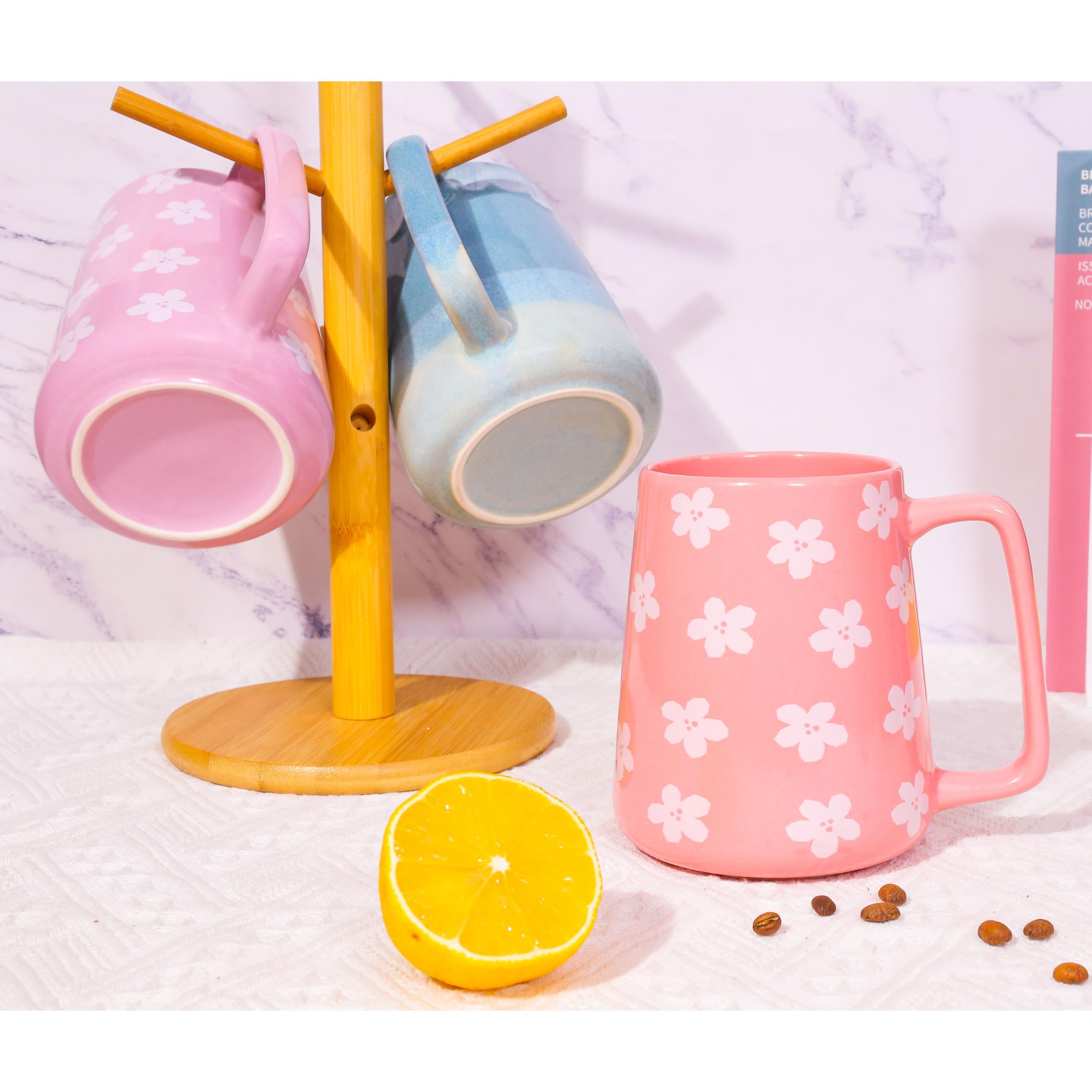 Cteaffee pink mug glossy finish for a cozy morning ritual