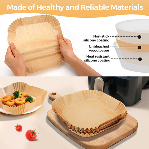 Ctizne liner, 1.8-inch height, bowl-shape design reduces mess during cooking
