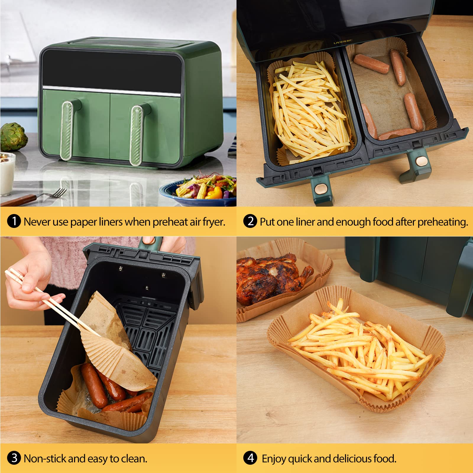 ctizne packaging keeps liners organized in a transparent box
