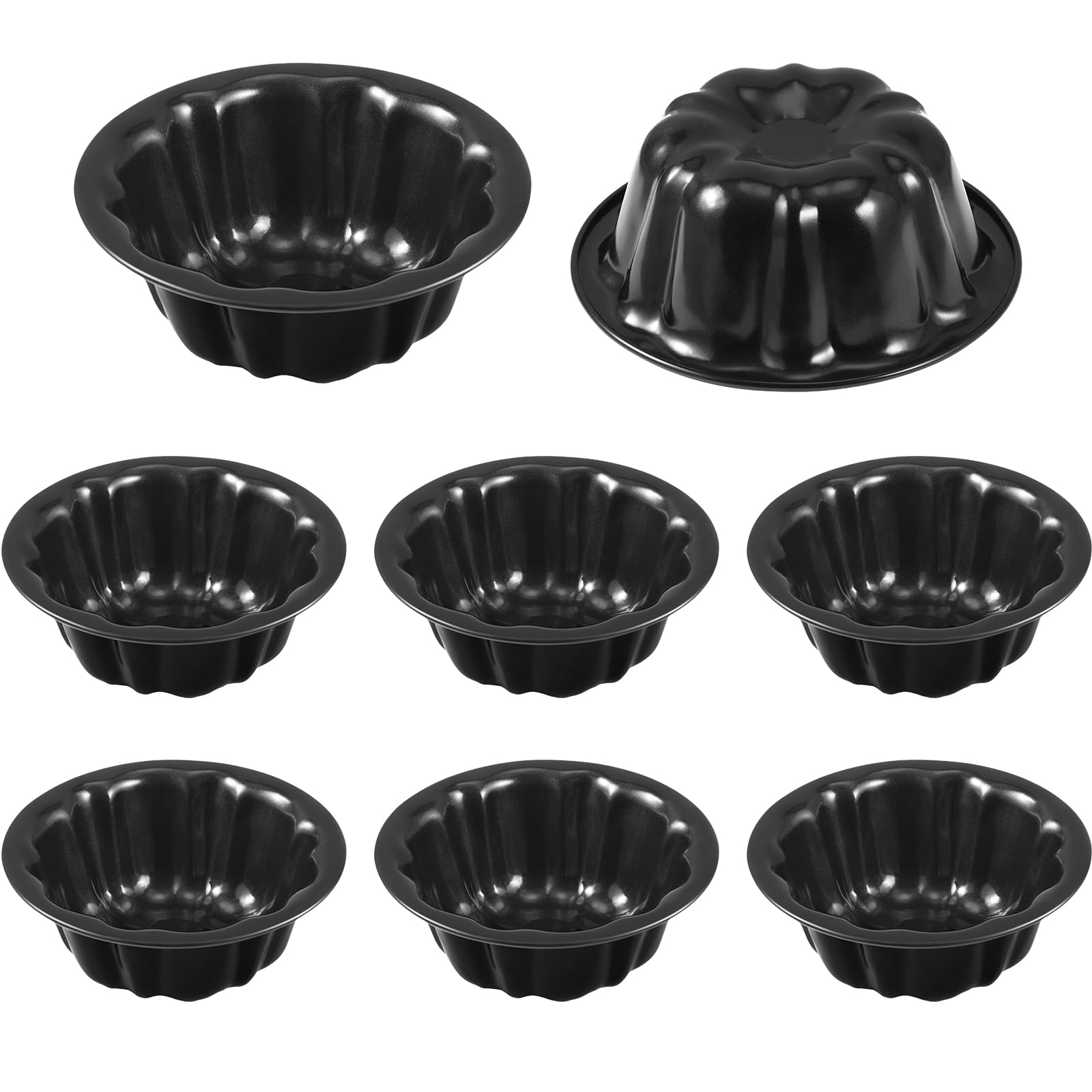 CTOSREE flower-shaped fluted mini cake pan for cute cupcakes and easy release.