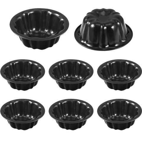 CTOSREE flower-shaped fluted mini cake pan for cute cupcakes and easy release.