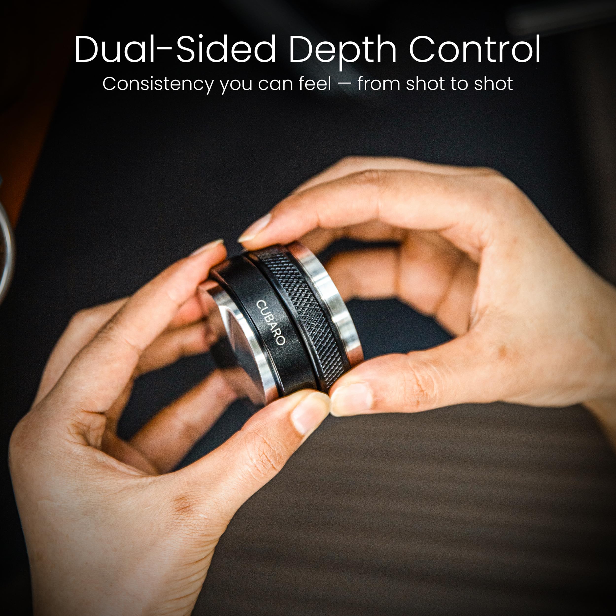 CUBARO premium finish and diamond grip for comfortable use.