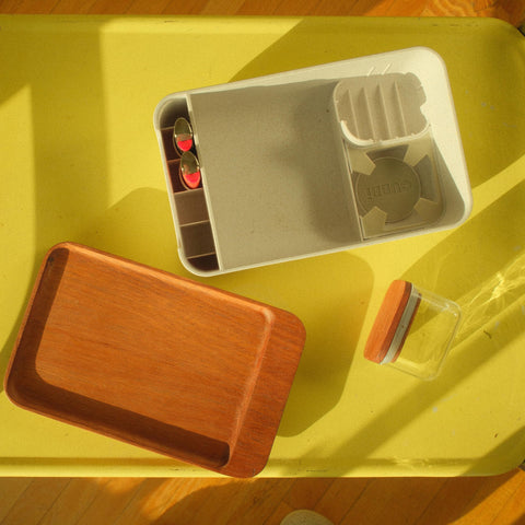 Cubbi white storage box is durable and easy to wipe.