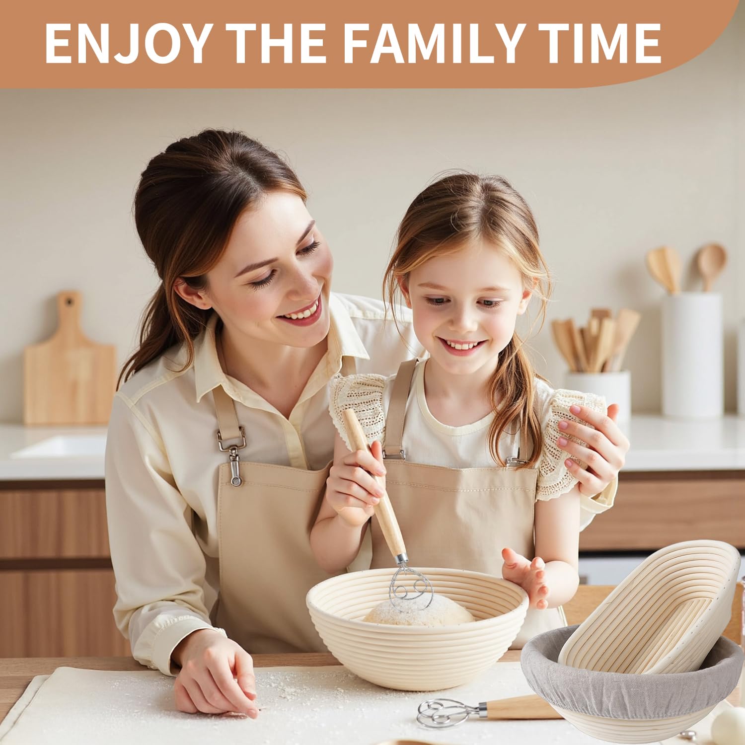 CUBEDAY two linen liners reduce flour residue for clean bake sessions