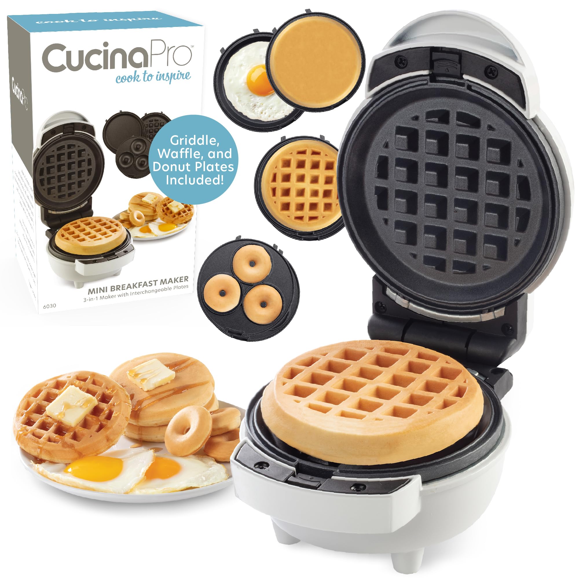 CucinaPro 3-in-1 mini breakfast maker recipe guide inspires weekend breakfasts
