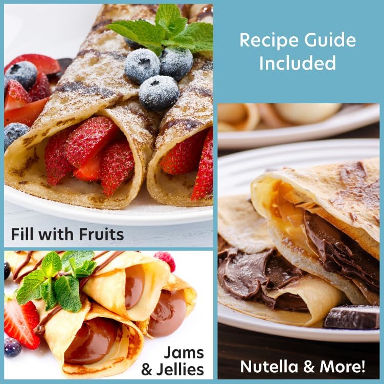 CucinaPro instruction booklet and recipe guide to spark crepe ideas.
