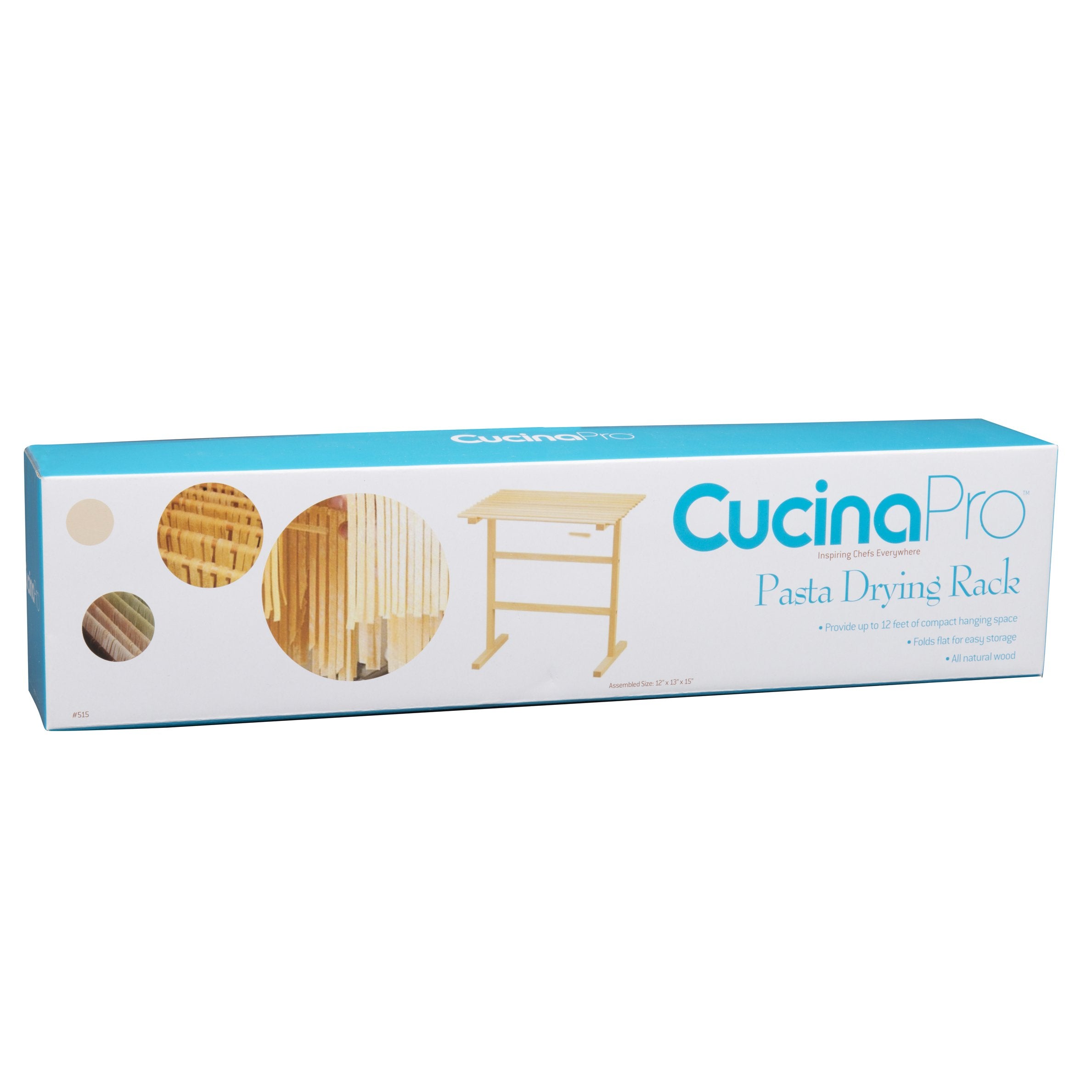 CucinaPro rack folded flat for compact storage after use.