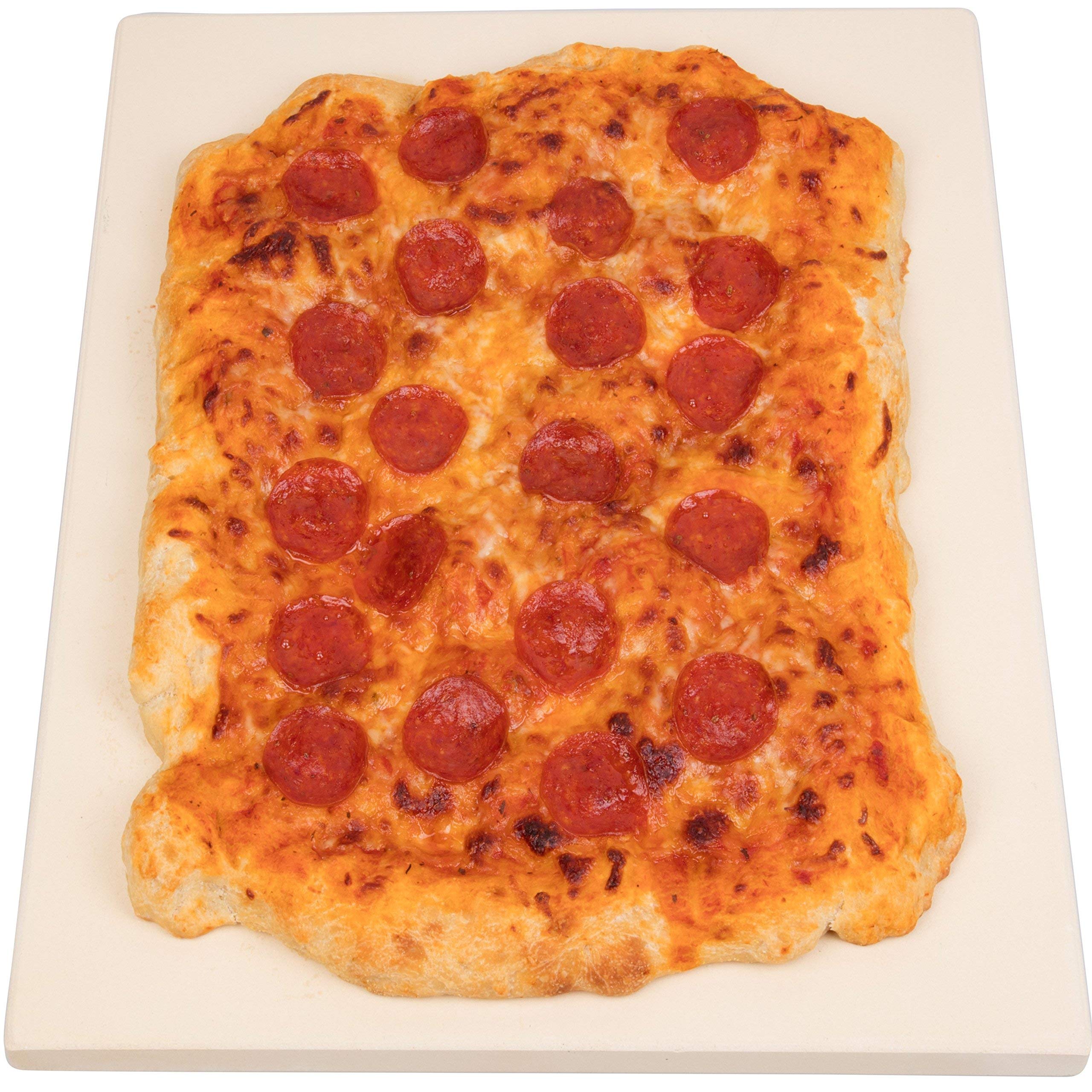 CucinaPro pizza stone easy to clean by scraping and air-drying after use