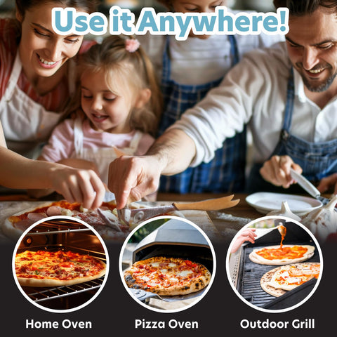 CucinaPro pizza stone porous surface absorbing moisture for crisper crust