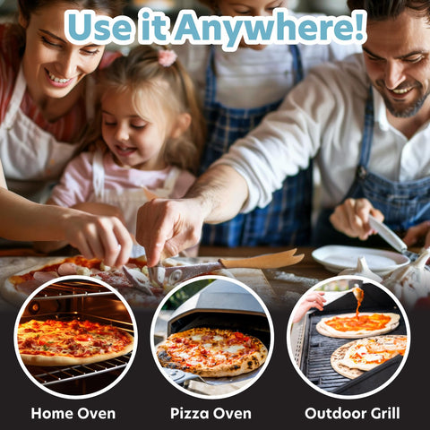 CucinaPro self-seasoning stone improves flavor over time with use.