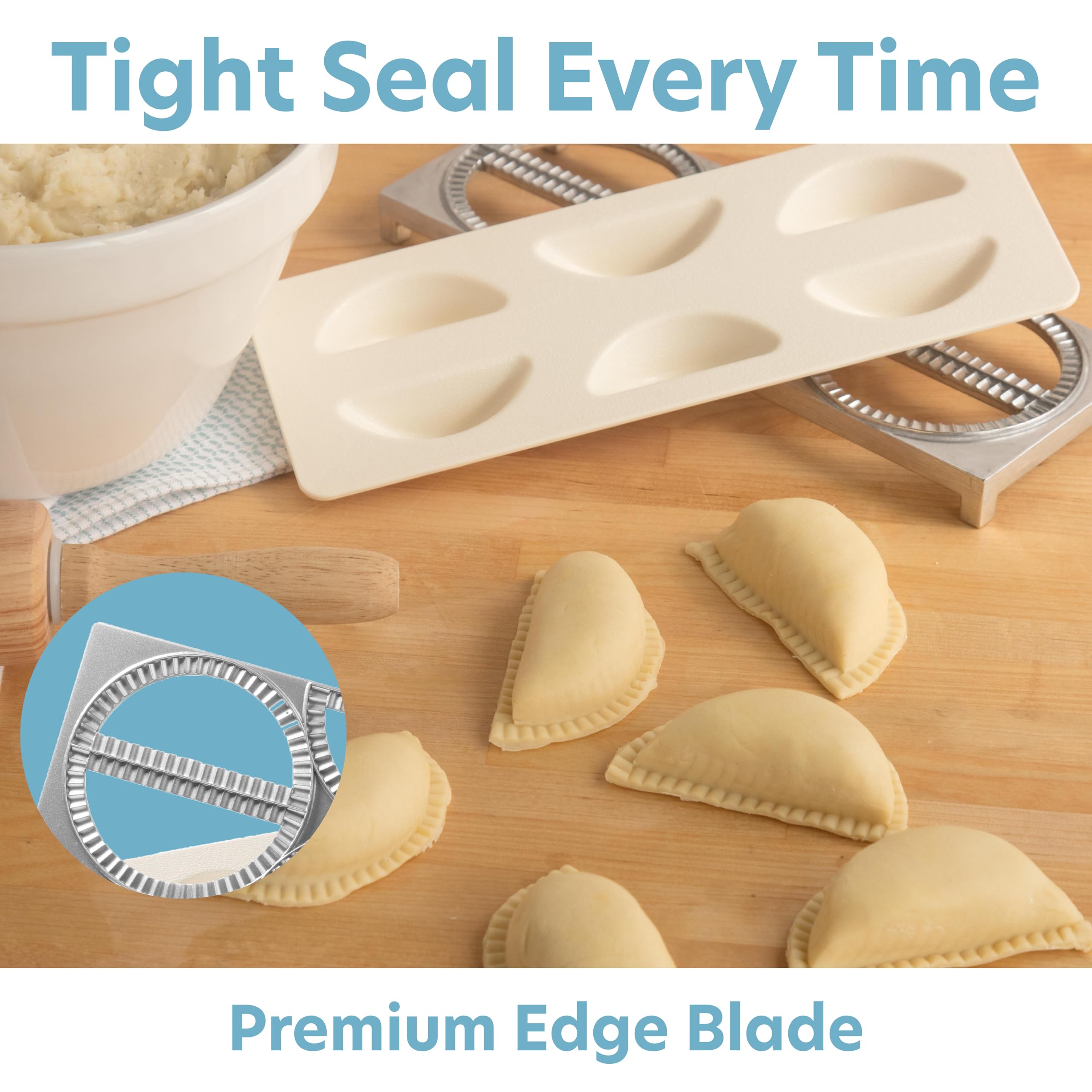 CucinaPro portable pierogi set is ideal for kitchens and potlucks