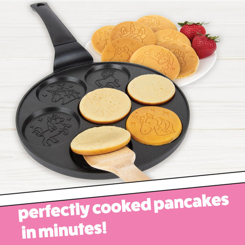 CucinaPro Unicorn Pancake Pan Art creates playful pancakes for kids.