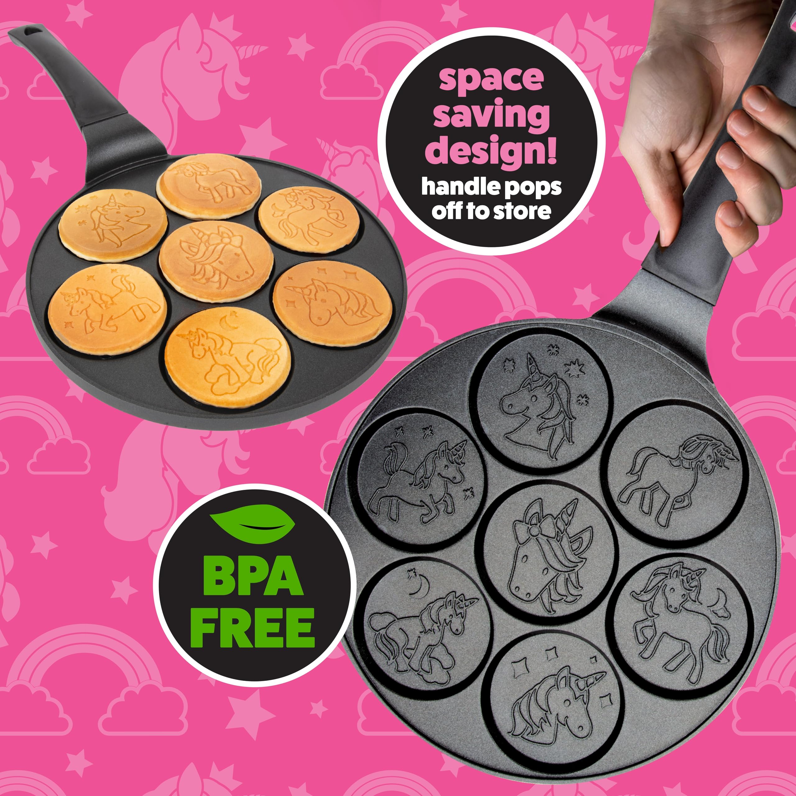 CucinaPro Unicorn Stars and Clouds design adds magic to mornings.