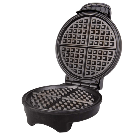 CucinaPro waffle maker with cord wrap for neat, compact storage.