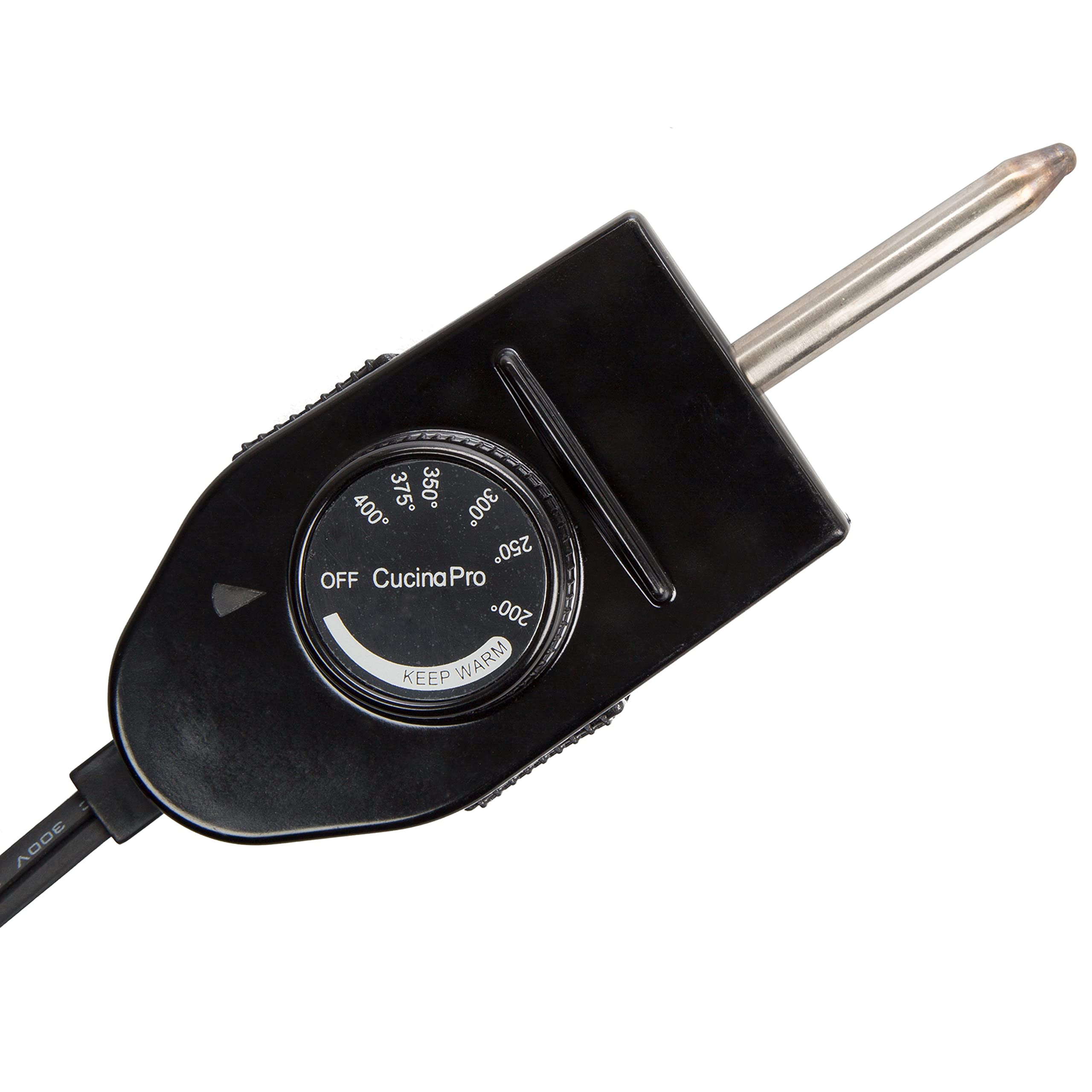 Cucinapro XL electric skillet tempered glass lid lets you monitor progress.