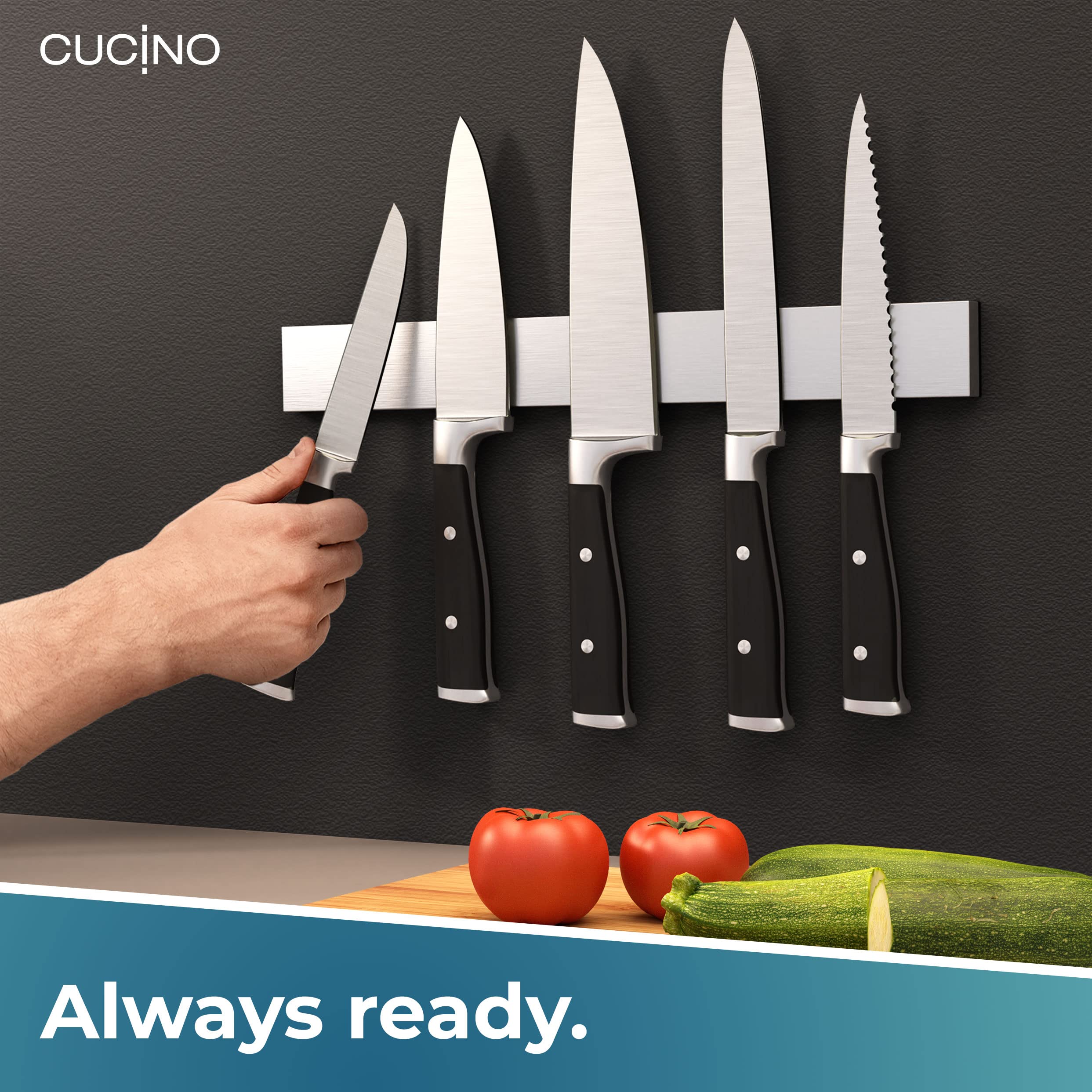 Cucino adhesive strip on glass, metal, wood, tiles