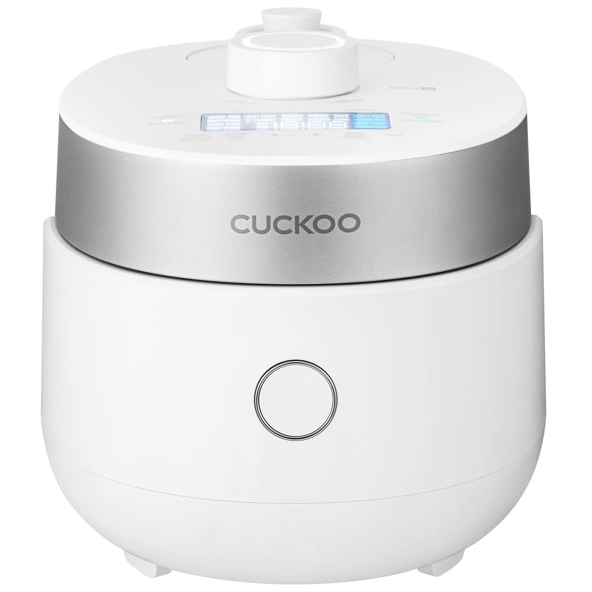 CUCKOO CRP-MHTR0309F inner pot close-up showing nonstick coating for easy release