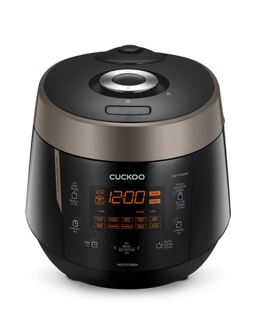 CUCKOO CRP-P0609S 12-menu-options display supports versatile meals.
