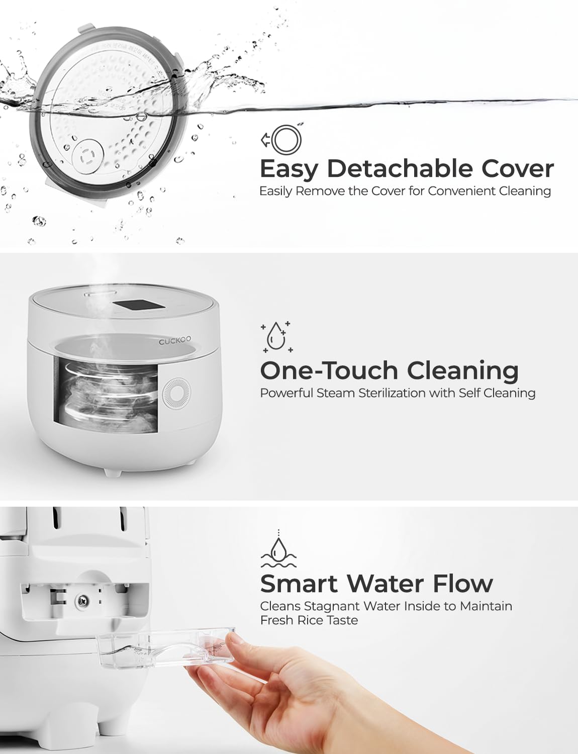 CUCKOO Micom fuzzy logic technology delivers consistent results