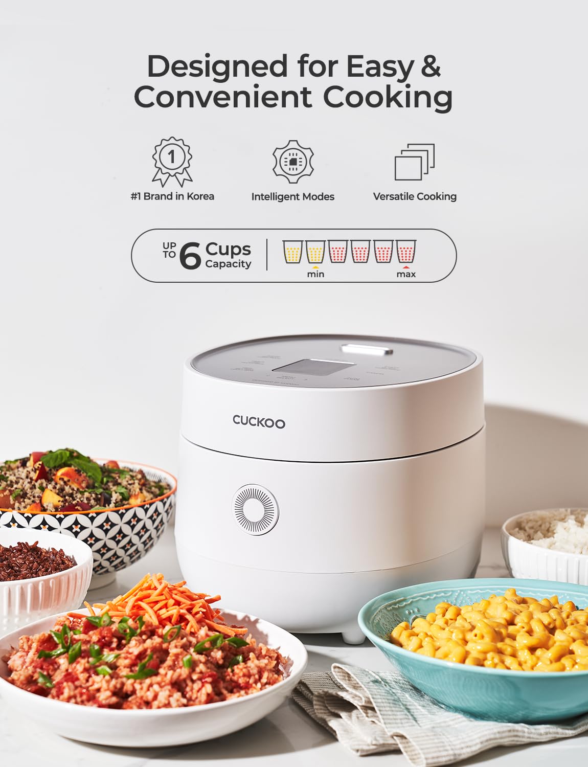CUCKOO Micom inner-pot nonstick surface for easy cleanup