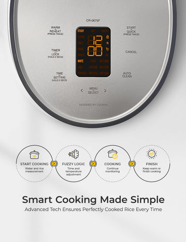CUCKOO Micom removable lid enabling simple cleaning