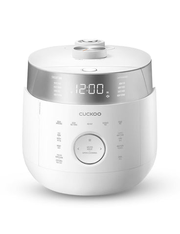 CUCKOO Twin Pressure Rice Cooker control panel showing multiple modes for precise cooking