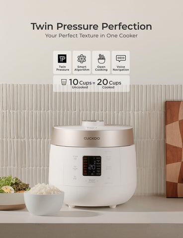 CUCKOO Twin Pressure Rice Cooker inner pot, even heat for fluffy rice