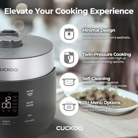 CUCKOO Nonstick inner pot for easy cleaning and fluffy rice