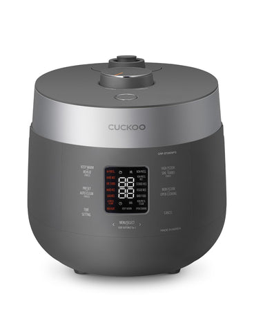 CUCKOO Twin Pressure Rice Cooker in open cooking mode for flexible meal timing
