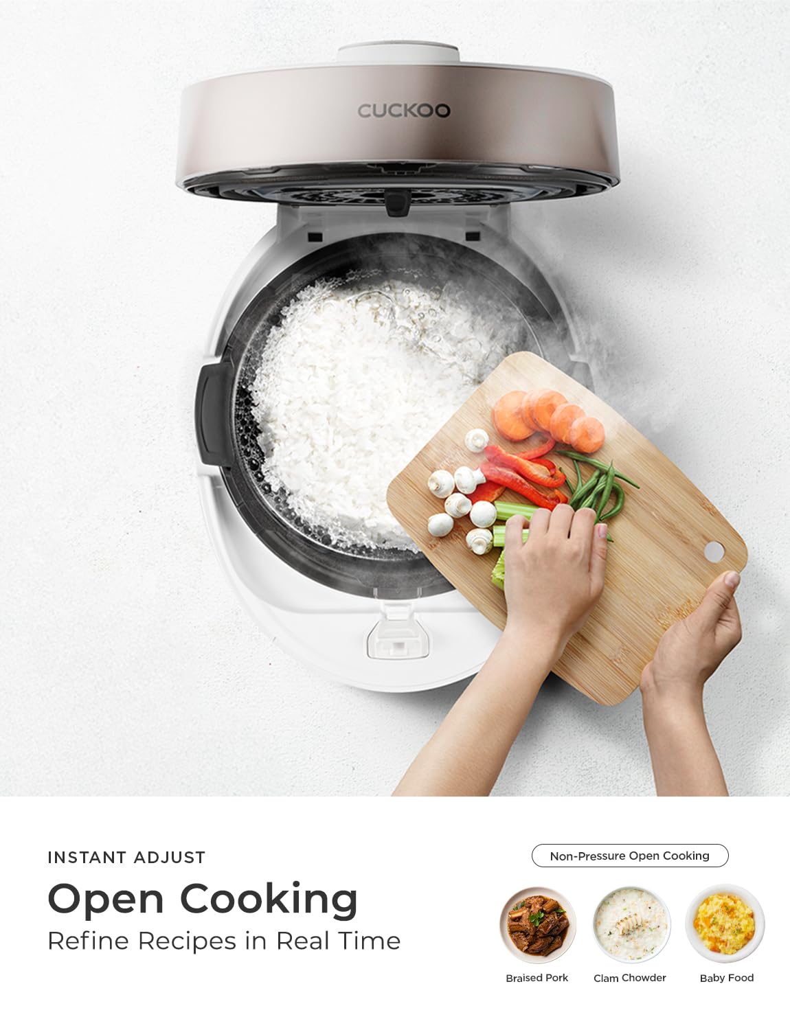 CUCKOO voice guide assists navigation hands-free during cooking