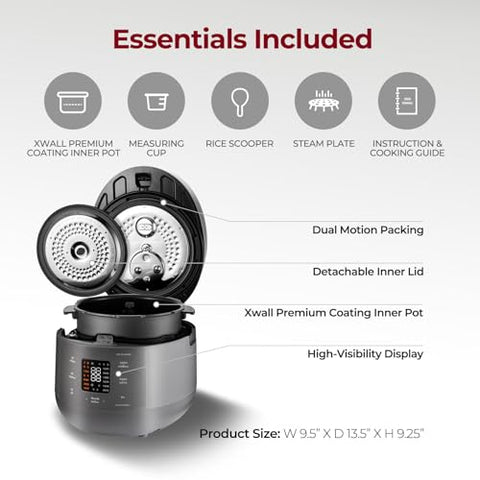 CUCKOO Rice Cooker with voice guide for hands-free operation during busy mornings