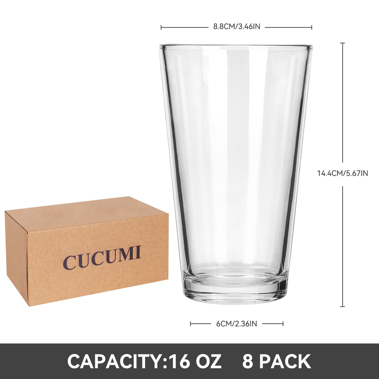 CUCUMI lead-free crystal-clear glass walls for a clean presentation