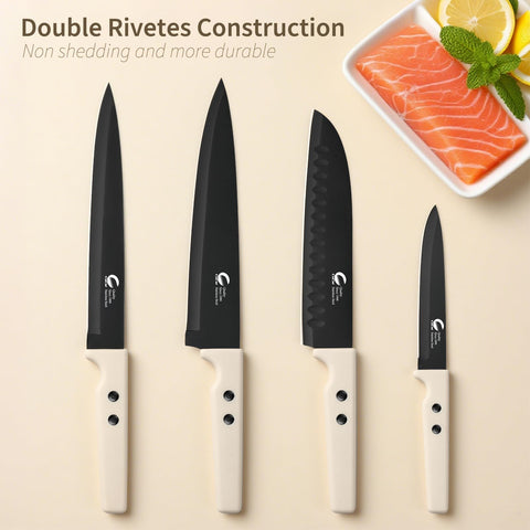 CuCut 8in chef knife close-up highlighting sharp edge for precise slicing