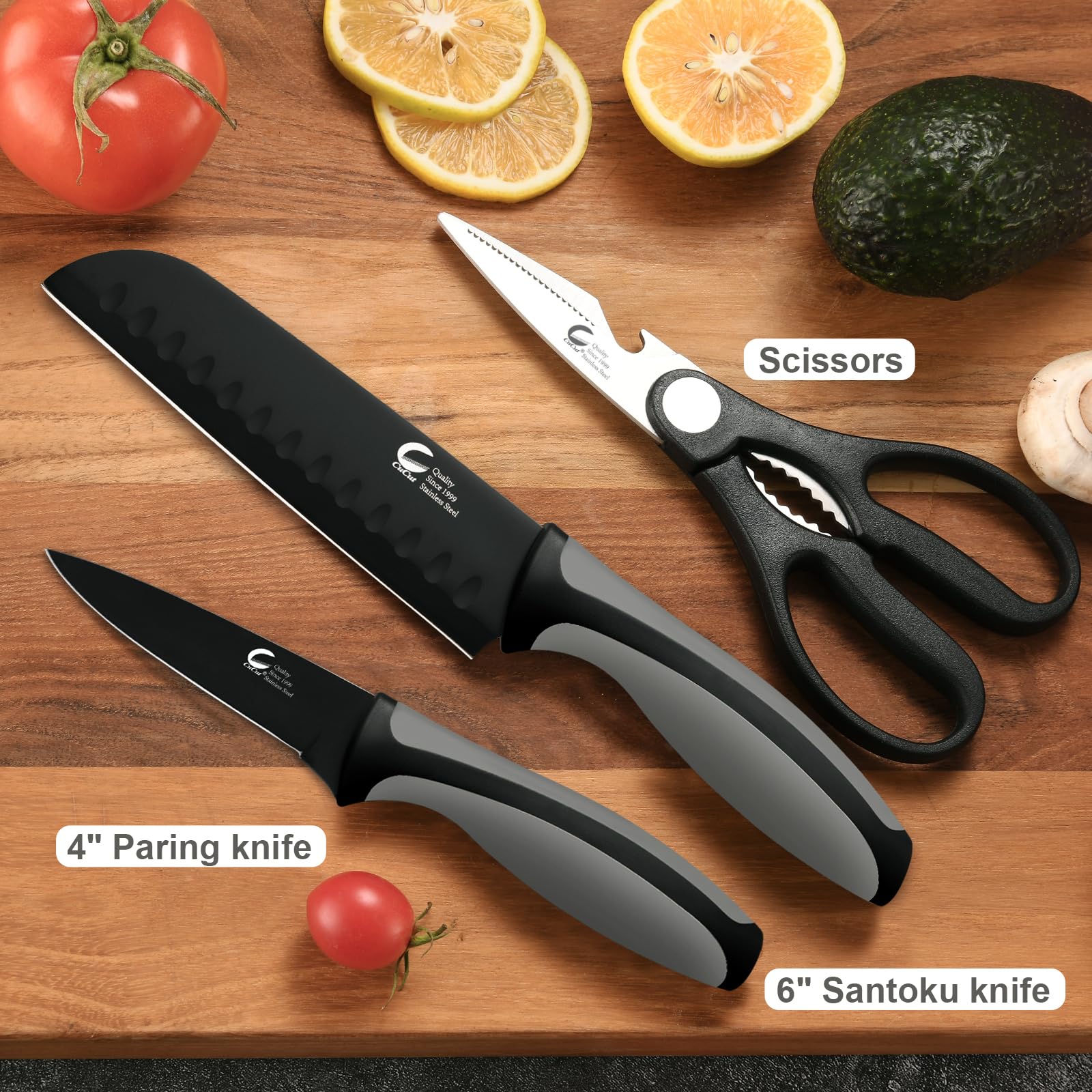 CuCut close-up of anti-slip handle for secure, comfortable cutting