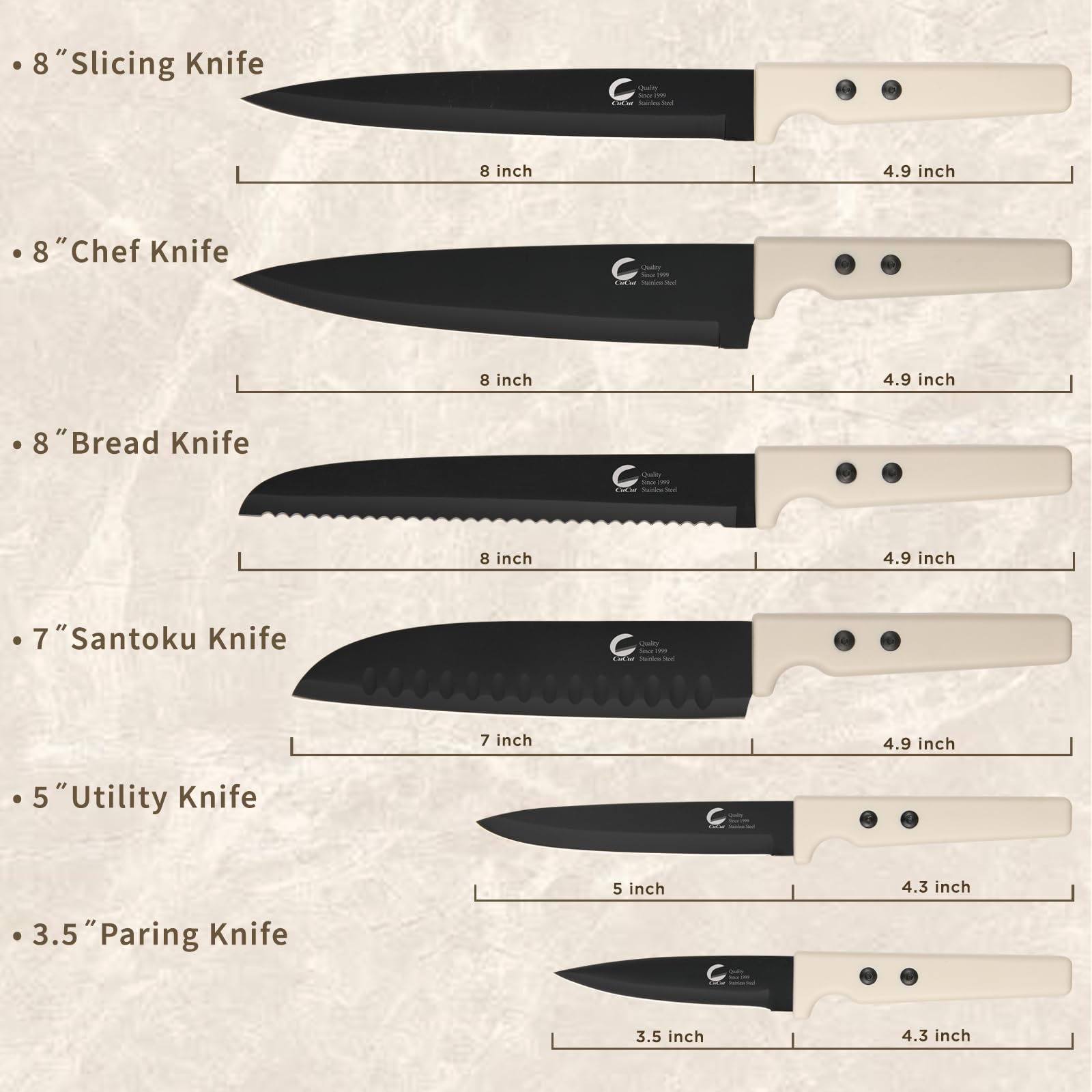 CuCut dishwasher-safe knives simplify cleanup after meal prep