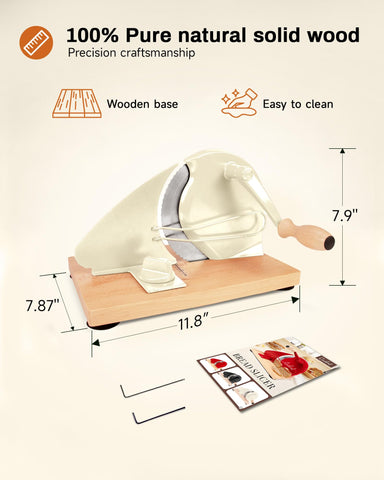 Cudnt manual bread slicer gift-ready packaging ideal for bakers