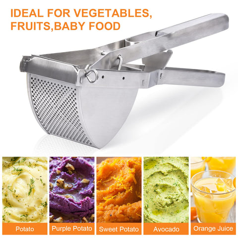 CUGLB apples and vegetables can be mashed evenly with this ricer.