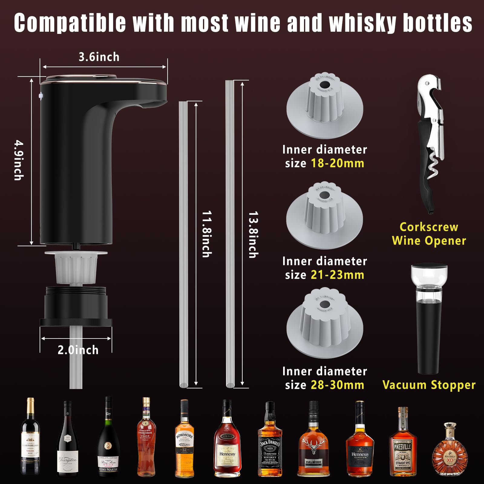 Cuipingoo silicone stoppers fit bottle openings for a secure seal