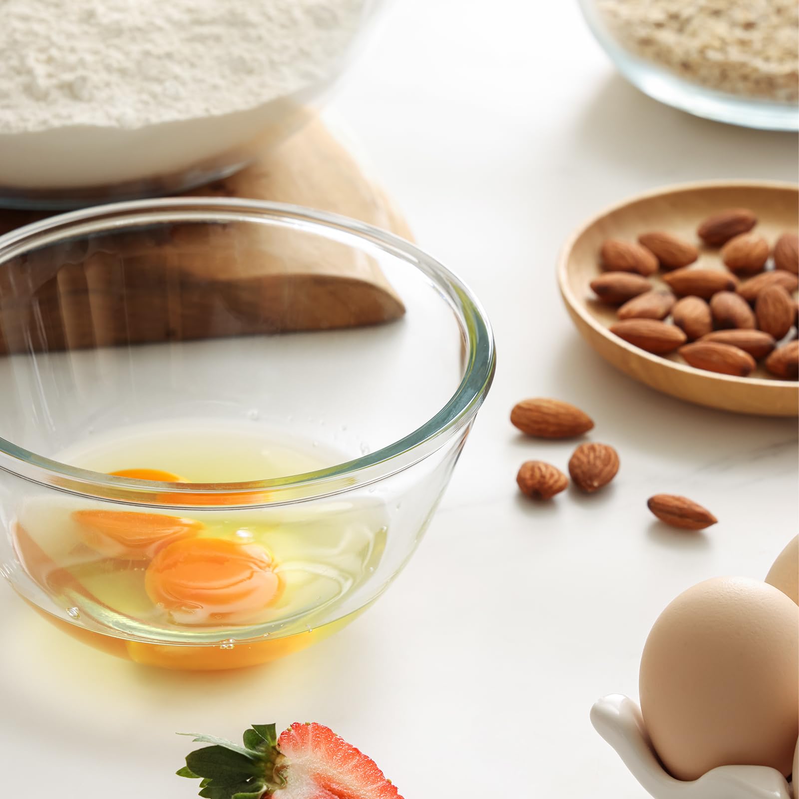 Cuiselect 0.85qt glass mixing bowl suitable for small batches and spices