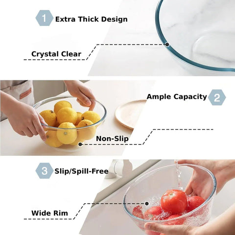 Cuiselect 1.64qt glass mixing bowl ideal for sauces and prep