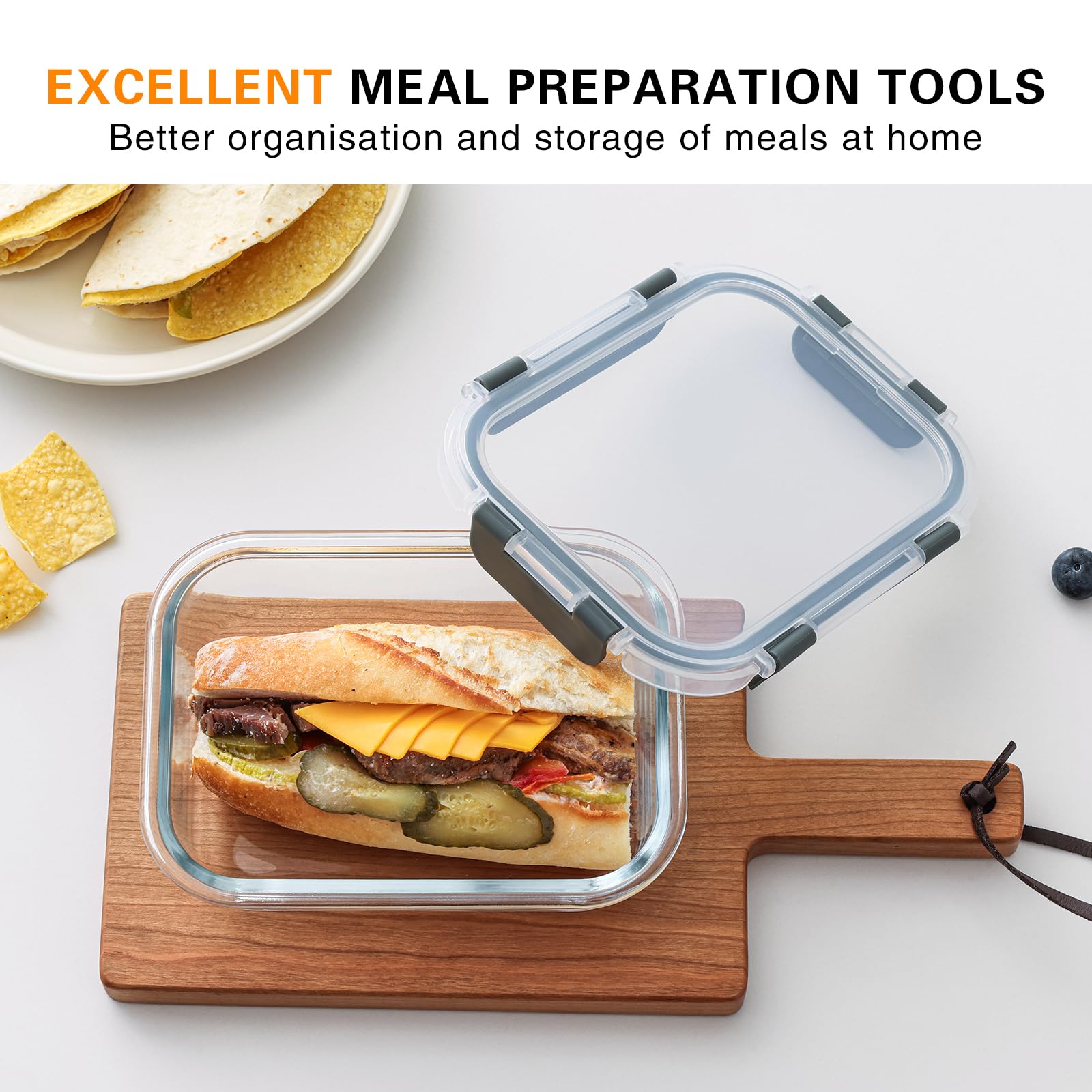 Cuiselect reusable glass storage set reduces waste and saves money over time.