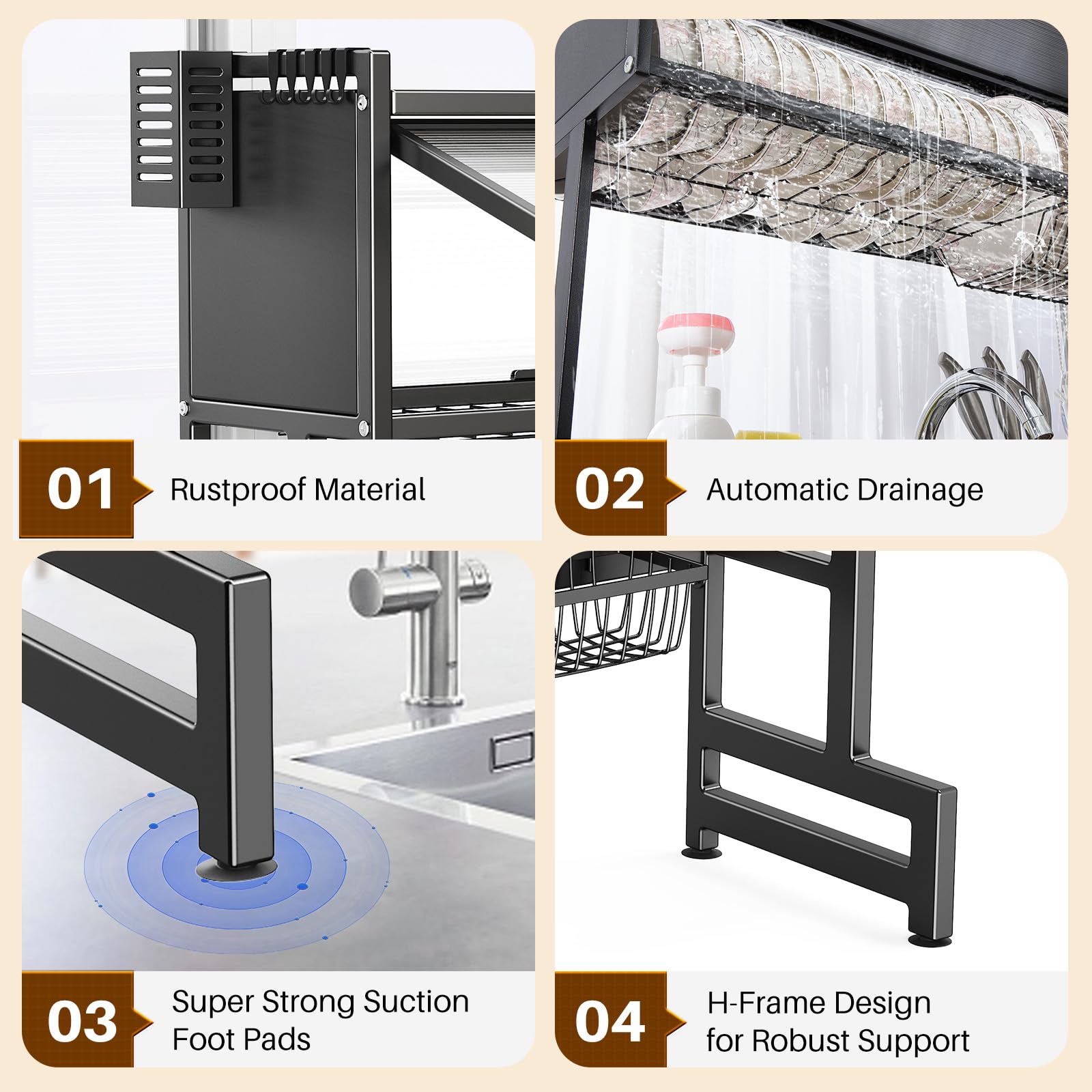 CUISIBOT hex key and wrench enable quick, tool-free installation.