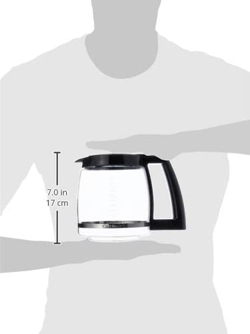 Cuisinart 12-Cup carafe dishwasher-safe on upper rack.