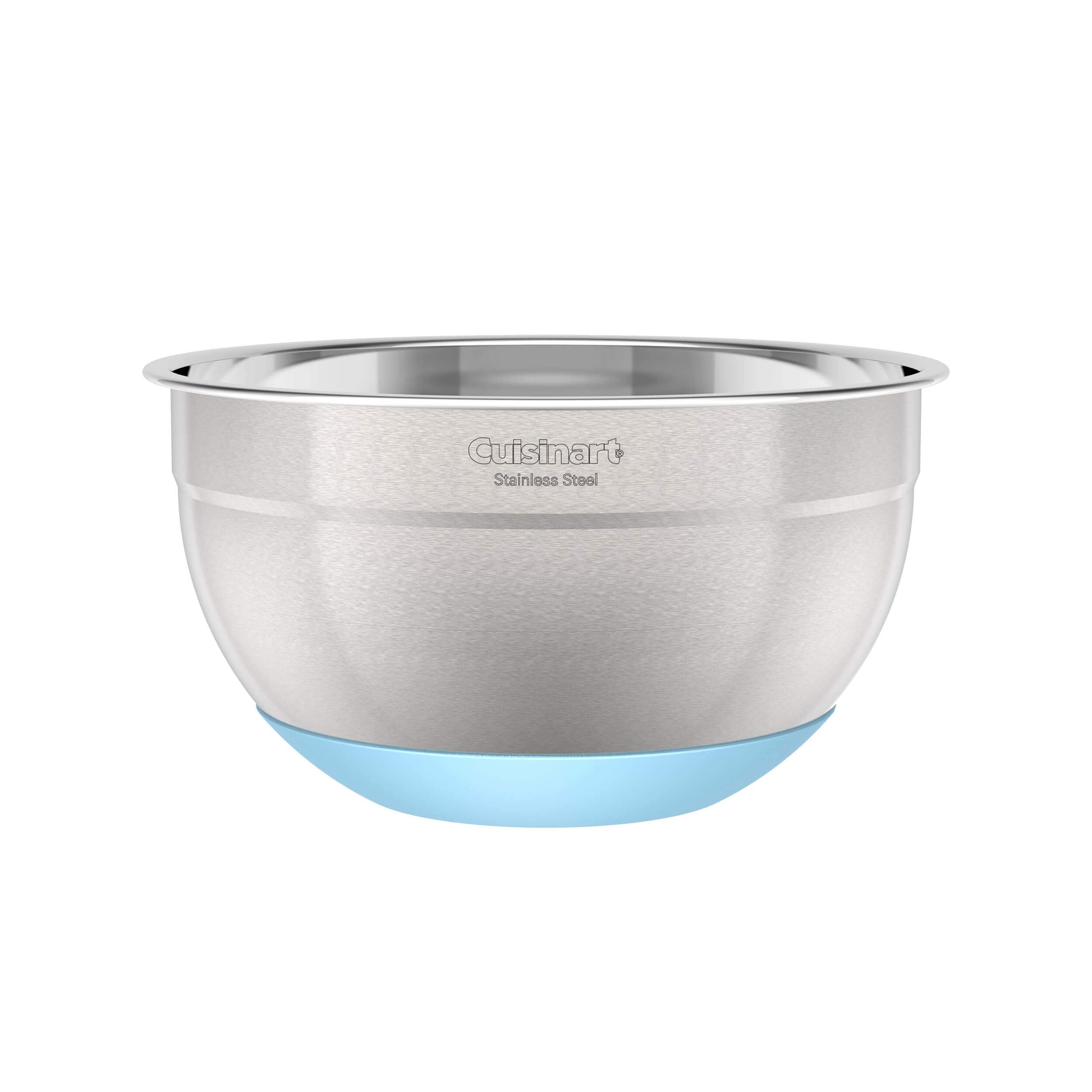Cuisinart 3 qt bowl with nonslip base stays put during mixing